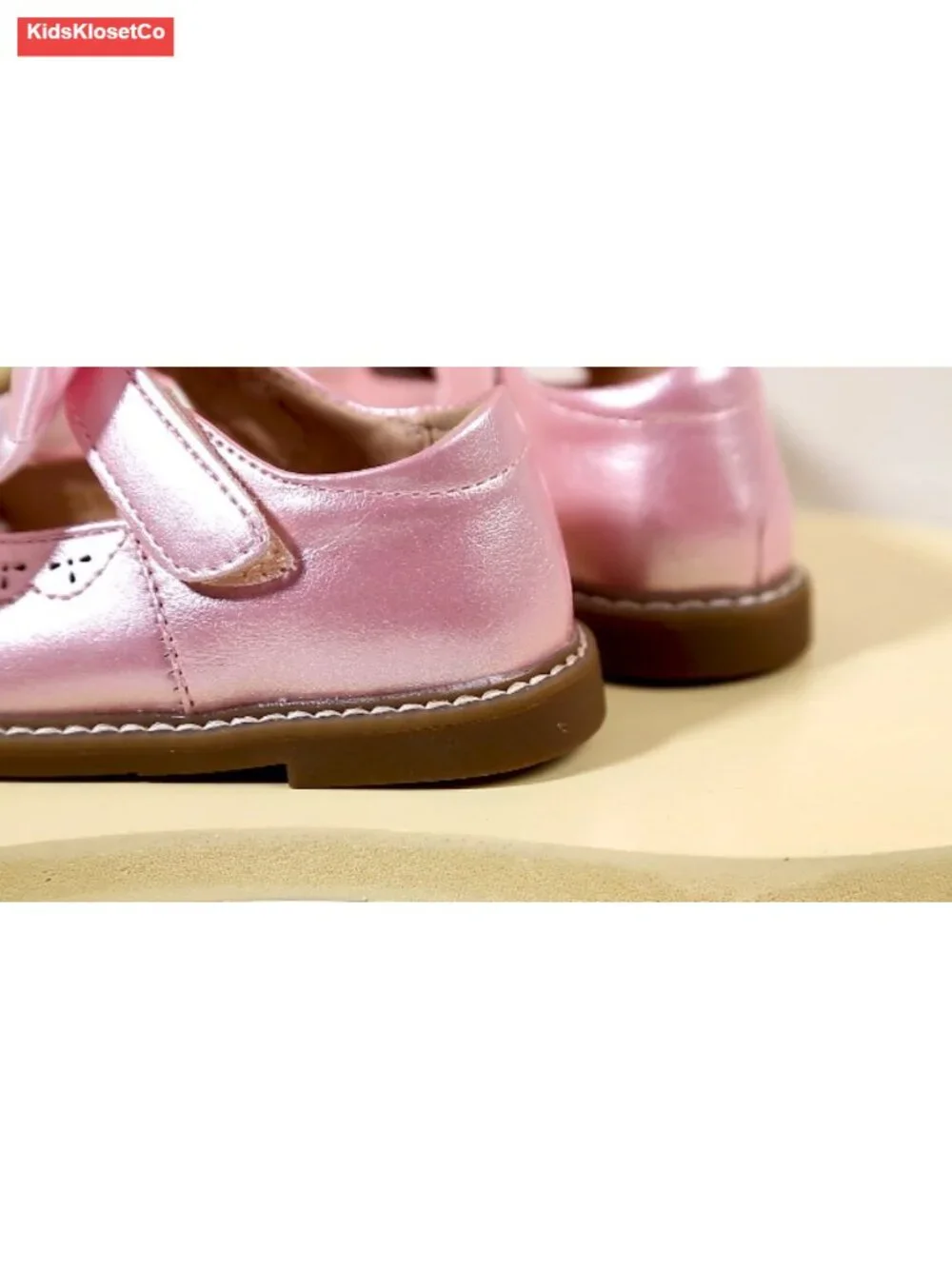 Toddler Girls Mary Jane Flats - Widen Toe, Hook & Loop Closure, Faux Leather